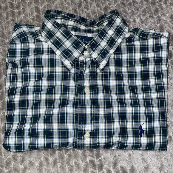 Ralph Lauren Button Down 100% Cotton Shirt. Size XL. Plaid. - Picture 1 of 7